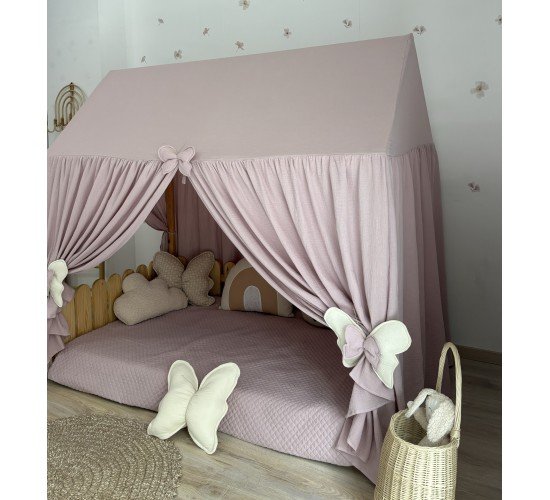 Κάλυμμα κρεβατιού-Canopy Bed Light pink