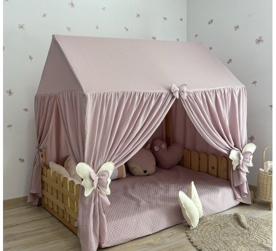 Κάλυμμα κρεβατιού-Canopy Bed Light pink