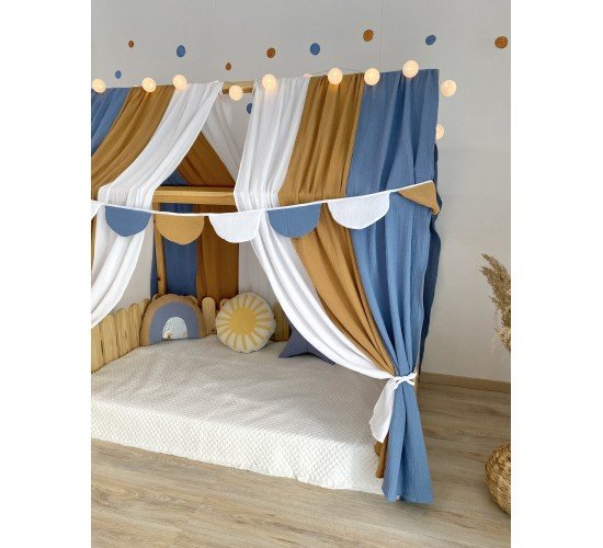 Κουρτίνες κρεβατιού- Canopy Bed Tricolore