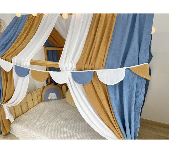 Κουρτίνες κρεβατιού- Canopy Bed Tricolore