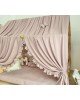 Κάλυμμα κρεβατιού -Canopy Bed Light pink  with ruffles 