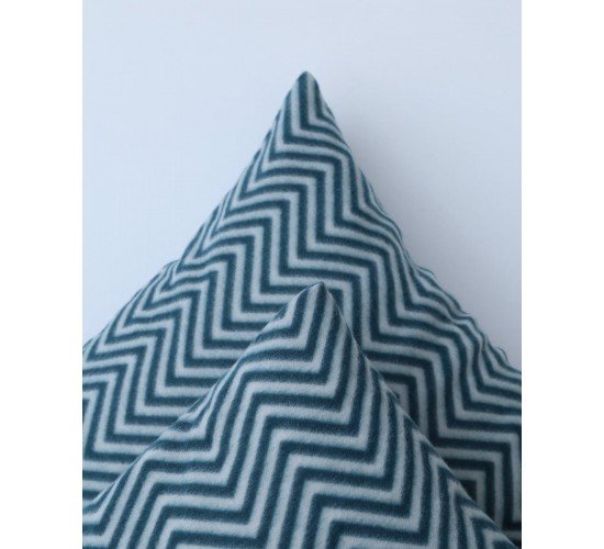 Βρεφική Fleece Chevron Μαξιλαροθήκη Firenze 30x45cm 30x45cm Γκρι