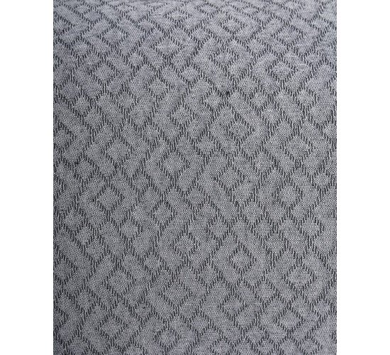 Ζακάρ Oxford Μαξιλαροθήκη Γεωμετρικό Pattern Augerinos 50x70 5cm Ανθρακί