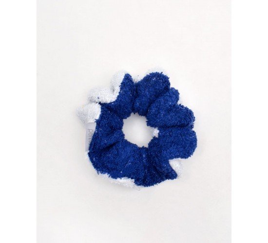 Scrunchie Πετσετέ Λαστιχάκι Μαλλιών Saint Martin σε 3 Αποχρώσεις Μπλε