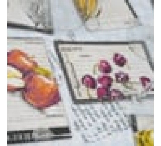 Πετσετάκι με Σχέδιο Φρούτα Recipe Fruits 40x40cm 2 ατόμων (40x40cm) Multi