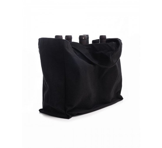 Υφασμάτινη Τσάντα Tote Combo σε 2 Αποχρώσεις 40x30x15cm One Size (40x30x15cm) Μαύρο