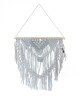 Boho Διακοσμητικό Τοίχου Βαμβακερό Macrame Rohan σε 2 Αποχρώσεις 80x80cm Γκρι