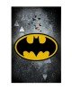 Παιδικό Χαλί Batman Logo Warner Bros σε 2 Διαστάσεις 55x85cm Γκρι