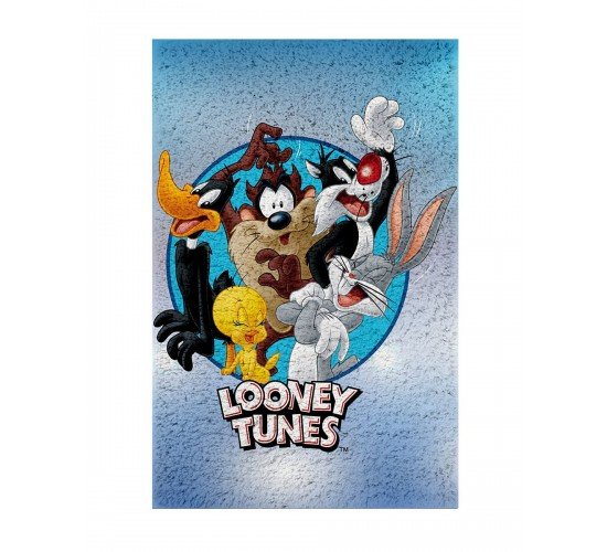 Παιδικό Χαλί Looney Tunes Warner Bros σε 2 Διαστάσεις 55x85cm Σιέλ