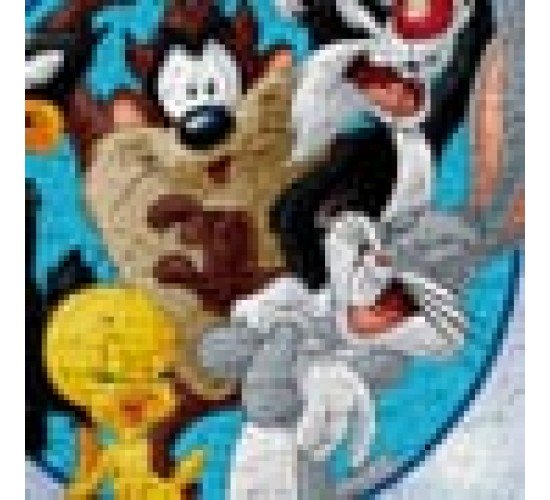 Παιδικό Χαλί Looney Tunes Warner Bros σε 2 Διαστάσεις 55x85cm Σιέλ