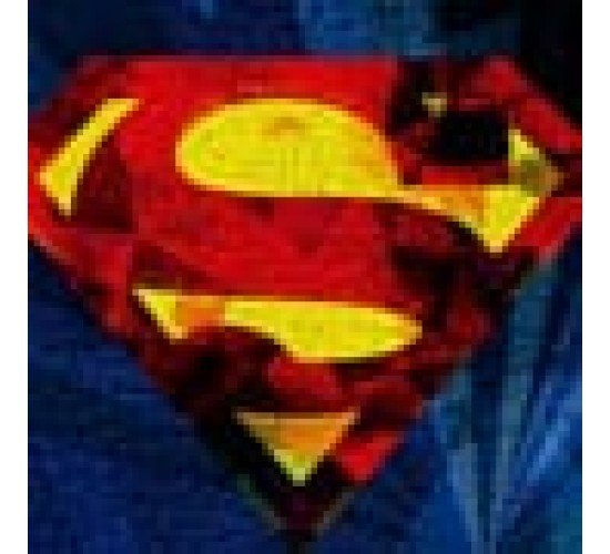 Παιδικό Χαλί Superman Logo Warner Bros σε 2 Διαστάσεις 55x85cm Μπλε