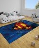 Παιδικό Χαλί Superman Logo Warner Bros σε 2 Διαστάσεις 130x180cm Μπλε