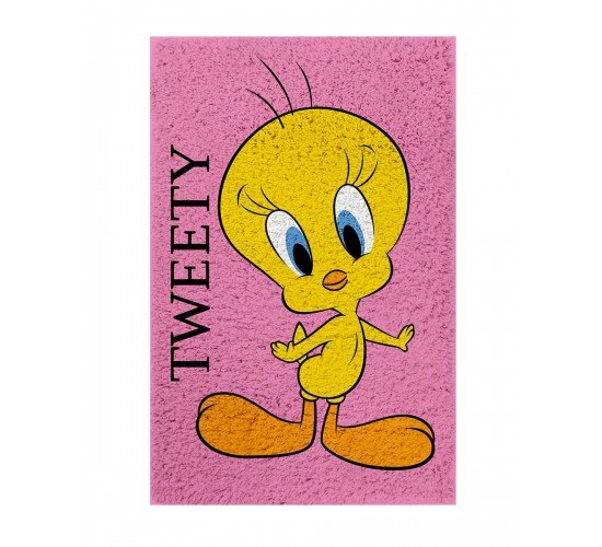 Παιδικό Χαλί Tweety Des.2 Warner Bros σε 2 Διαστάσεις 55x85cm Λιλά