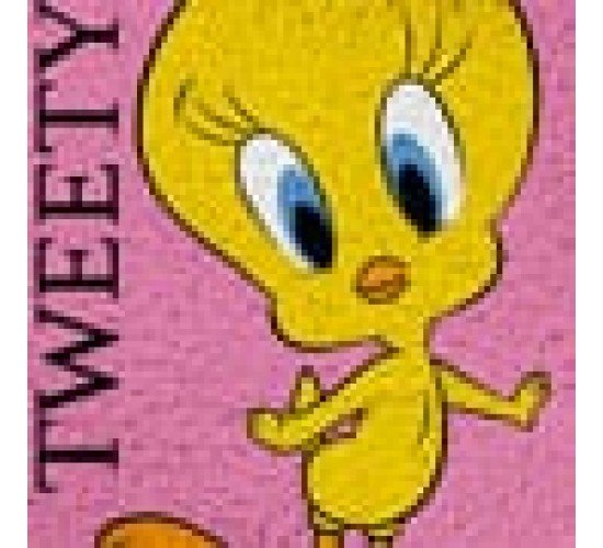 Παιδικό Χαλί Tweety Des.2 Warner Bros σε 2 Διαστάσεις 55x85cm Λιλά