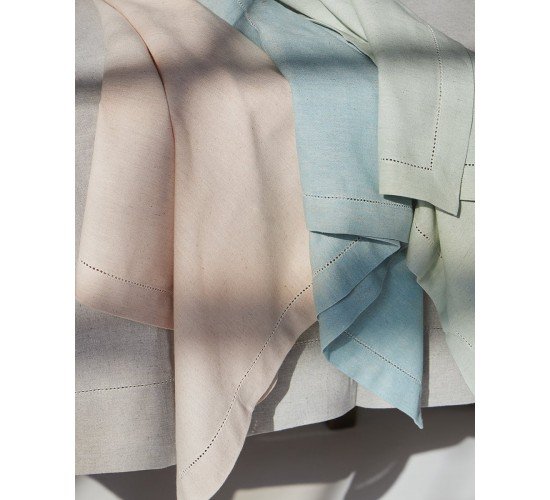 Μονόχρωμη Cottonlinen Πετσέτα Φαγητού με Αζούρ Faro 53x53 53x53cm Άκουα