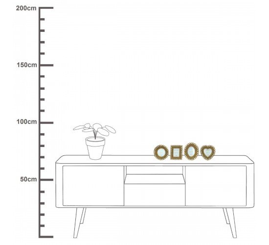 Κορνίζα Χρυσό Polyresin 6x9cm Σε 4 Σχέδια
