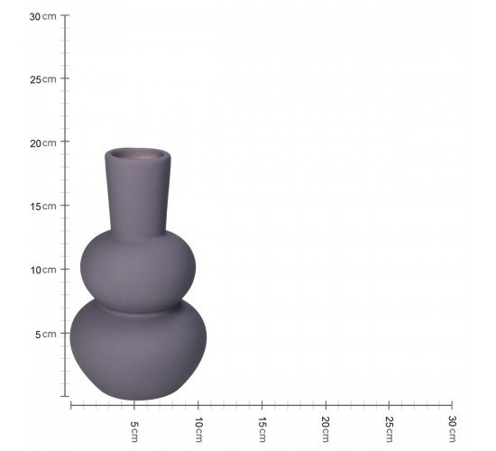 Βάζο Λιλά Δολομίτης 10.7x10.7x19.7cm