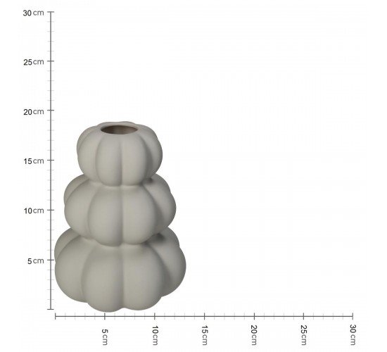 Βάζο Κολοκύθα Ιβουάρ Δολομίτης 14.2x14.2x18.6cm