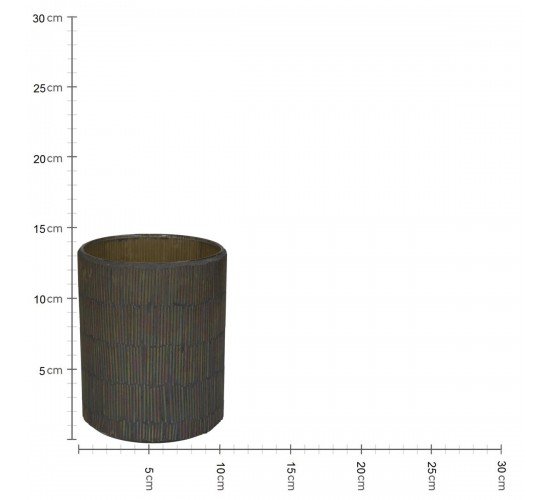 Κηροπήγιο Πολύχρωμο Γυαλί 10x10x13cm