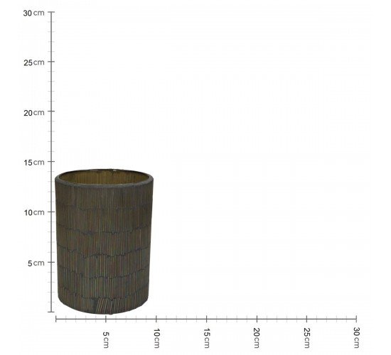 Κηροπήγιο Πολύχρωμο Γυαλί 12x12x17cm