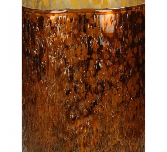 Κηροπήγιο Amber Γυαλί 12x12x20cm