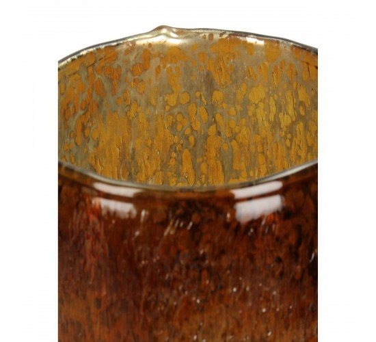 Κηροπήγιο Amber Γυαλί 14x14x25cm