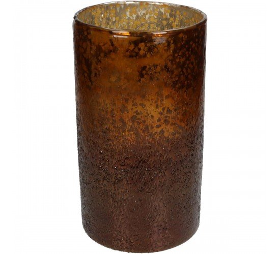 Κηροπήγιο Amber Γυαλί 14x14x25cm