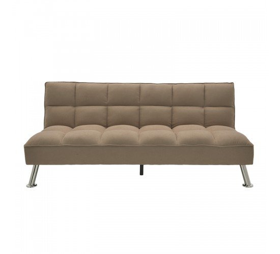 Καναπές-κρεβάτι Rebel 3θέσιος με ύφασμα μπεζ-καφέ 189x92x82εκ Υλικό: FABRIC 035-000021