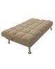 Καναπές-κρεβάτι Rebel 3θέσιος με ύφασμα μπεζ-καφέ 189x92x82εκ Υλικό: FABRIC 035-000021