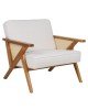 Πολυθρόνα Claudia ύφασμα μπεζ-pe rattan-rubberwood φυσικό Υλικό: FABRIC-RUBBER WOOD-PE RATTAN 046-000019