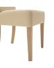 Καρέκλα Ditta PU εκρού- πόδι μασίφ ξύλο sonoma Υλικό: PU - SOLID WOOD BEECH 047-000030