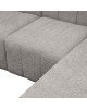 Γωνιακός καναπές Beyza αριστερή γωνία ανοιχτό γκρι ύφασμα 299x160x73εκ Υλικό: Fabric: 100%  POLYESTER (Chenille Textured Fabric) / Frame: Beech wood / PP Legs / DNS Foam for seat and back 071-001550