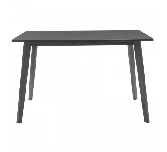 Τραπέζι Benson MDF με καπλαμά  χρώμα rustic grey 120x75x75εκ Υλικό: TOP & APRON: 18MM MDF WITH RW VENEER 097-000004