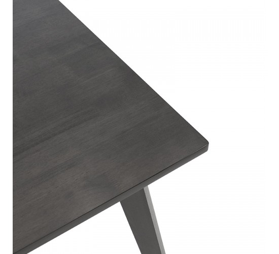 Τραπέζι Benson MDF με καπλαμά  χρώμα rustic grey 120x75x75εκ Υλικό: TOP & APRON: 18MM MDF WITH RW VENEER 097-000004