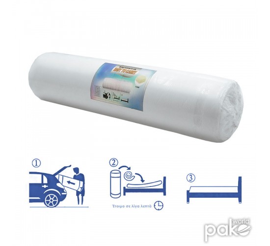 Στρώμα Nemesis pocket spring roll pack διπλής όψης 20-22cm 100x200εκ Υλικό: POCKET SPRING MATTRESS  - FOAM 100-000001