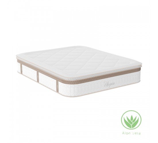 Στρώμα Utopia pocket spring με ανώστρωμα aloe vera 30-32cm 160x200εκ Υλικό: POCKET SPRING   FOAM 100-000018