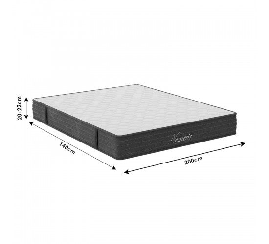 Στρώμα Nemesis pocket spring roll pack διπλής όψης 20-22cm 140x200εκ Υλικό: POCKET SPRING MATTRESS  - FOAM 100-000028