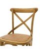 Σκαμπό μπαρ Reid ξύλο sonoma-έδρα καφέ rattan Υλικό: WOOD - RATTAN 102-000005