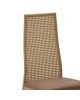 Καρέκλα Lasmipe Inart καφέ pu-rattan 40x49x96εκ 115-003199