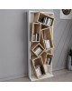 Βιβλιοθήκη Jamey φυσικό-λευκό 60x24x153,6εκ Υλικό: CHIPBOARD WITH MELAMINE 120-000366