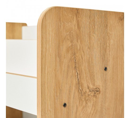 Ραφιέρα Seagull φυσικό-λευκό mdf 57x34x70εκ Υλικό: MDF 120-000423