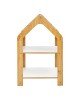 Ραφιέρα Montessori Zoilen φυσικό-λευκό-ροζ mdf 50x30x80εκ Υλικό: MDF 120-000425