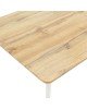 Τραπέζι Cuba MDF sonoma-λευκό 120x80x75εκ Υλικό: MDF BOARD THICKNESS 20MM WITH PAPER WOOD - IRON TUBE 38X1.1 127-000139