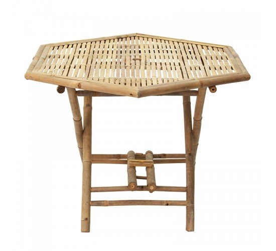 Τραπέζι Nando πτυσσόμενο bamboo φυσικό 114x100x75εκ Υλικό: BAMBOO 141-000016