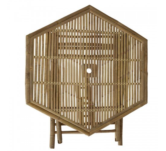 Τραπέζι Nando πτυσσόμενο bamboo φυσικό 114x100x75εκ Υλικό: BAMBOO 141-000016