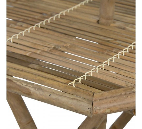 Τραπέζι Nando πτυσσόμενο bamboo φυσικό 114x100x75εκ Υλικό: BAMBOO 141-000016