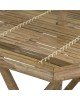 Τραπέζι Nando πτυσσόμενο bamboo φυσικό 114x100x75εκ Υλικό: BAMBOO 141-000016