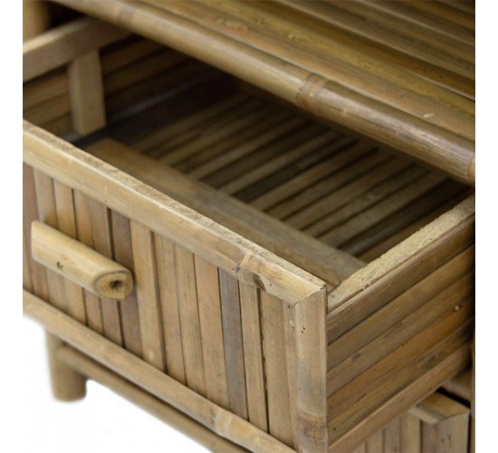 Κομοδίνο Ofra bamboo φυσικό 56x46x69εκ Υλικό: BAMBOO 141-000021