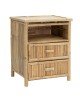 Κομοδίνο Ofra bamboo φυσικό 56x46x69εκ Υλικό: BAMBOO 141-000021