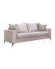 Καναπές Verona 3θέσιος cream - μαξιλάρια mocha 225x93x100εκ Υλικό: FABRIC 168-000049